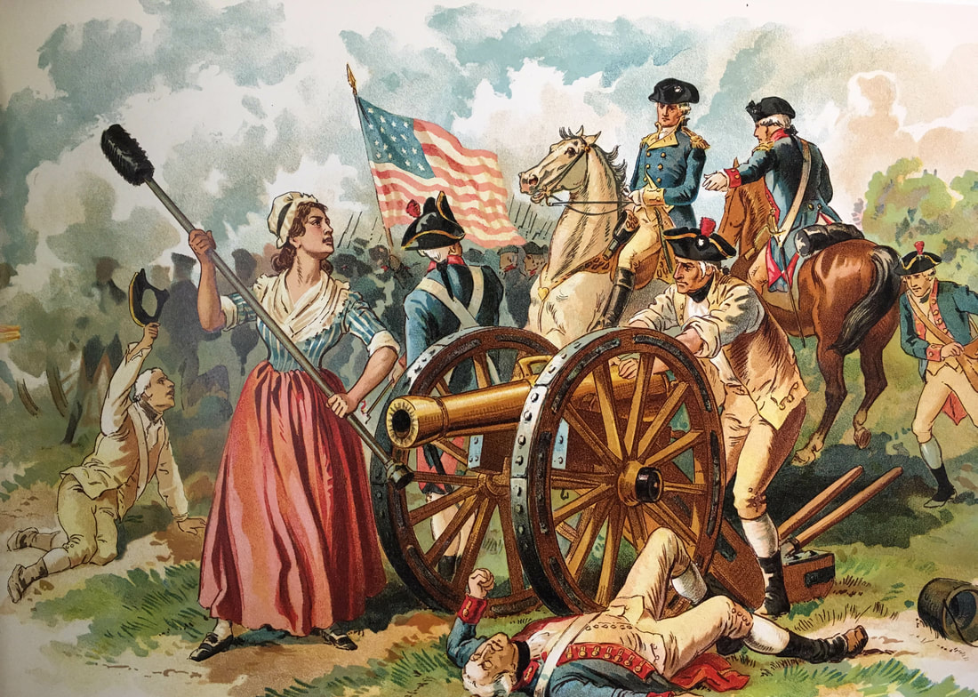 Molly Pitcher in battle